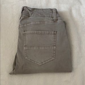 Gray Distressed Skinny Jeans